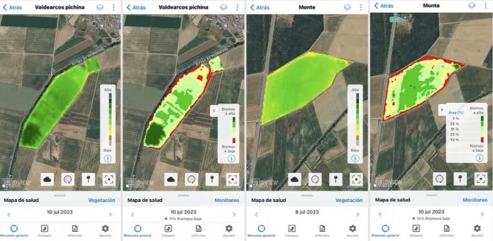 app to monitor the conditions and moisture levels of wheat crops in real time, enabling to save water